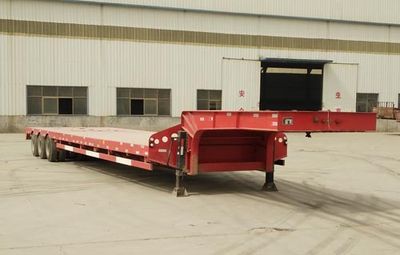 Xinkaida brand automobiles DLZ9400TDP Low flatbed semi-trailer