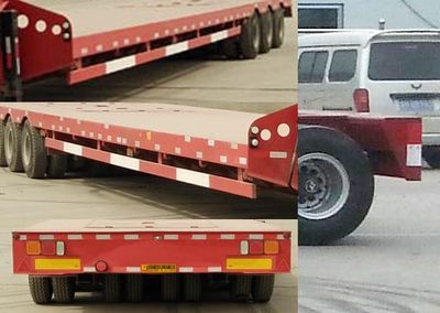 Xinkaida brand automobiles DLZ9400TDP Low flatbed semi-trailer