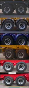 Juwang  ZJW9350TWY Transport semi-trailer of dangerous goods tank frame