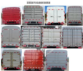 Jiefang Automobile CA5040CCYK2L3E6B3 Grate type transport vehicle