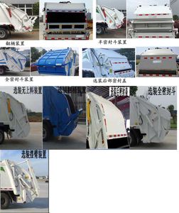 Zhuanwei  HTW5110ZYSCH Compressed garbage truck