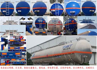 Ruijiang  WL9401GRYD44Y Aluminum alloy flammable liquid tank transport semi-trailer