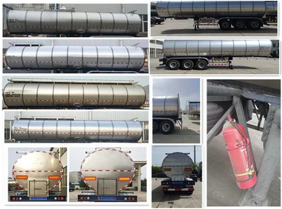 Tianrun Xindong brand automobiles YXD9400GNY Fresh milk transportation semi-trailer