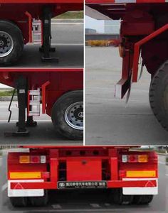 Technical secondary school specialized car license plate ZZQ9400ZZXP Flat dump semi-trailer