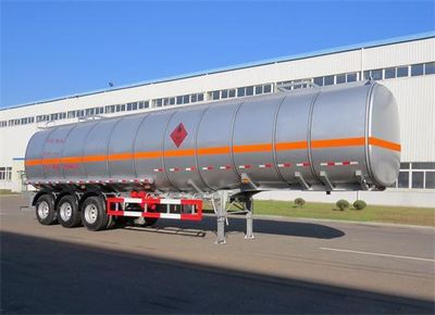 Huanghai  DD9405GRYB Aluminum alloy flammable liquid tank transport semi-trailer