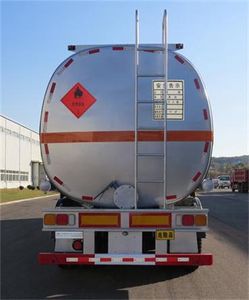 Huanghai  DD9405GRYB Aluminum alloy flammable liquid tank transport semi-trailer