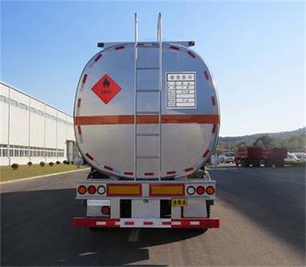 Huanghai  DD9405GRYB Aluminum alloy flammable liquid tank transport semi-trailer