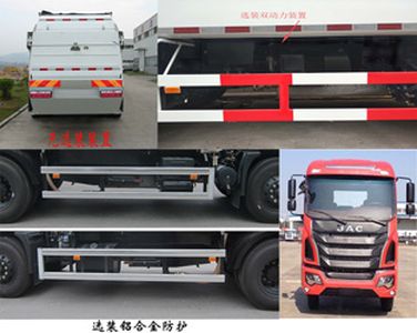 Fulongma  FLM5163ZYSJ5K Compressed garbage truck