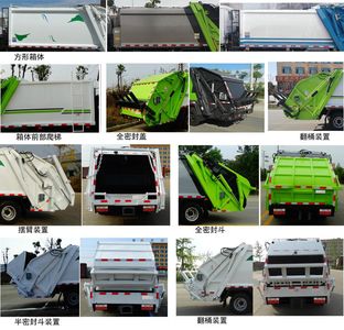 Jichi  JCP5070ZYSEQ6 Compressed garbage truck