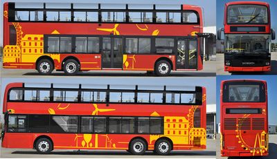 Skyworth NJL6129GSEV1 Pure electric double decker city buses