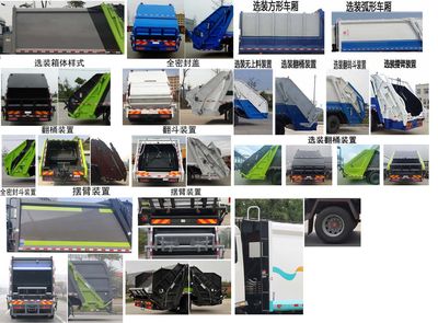 Chusheng  CSC5181ZYSZ6 Compressed garbage truck