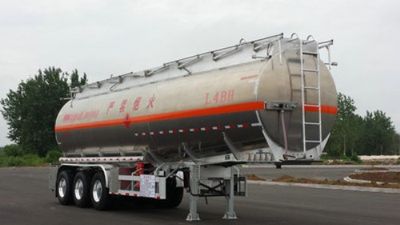 Yongqiang  YQ9401GRYCY2 Aluminum alloy flammable liquid tank transport semi-trailer