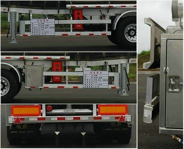 Yongqiang  YQ9401GRYCY2 Aluminum alloy flammable liquid tank transport semi-trailer