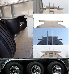 Ruijiang  WL9404GYYM Aluminum alloy oil transport semi-trailer