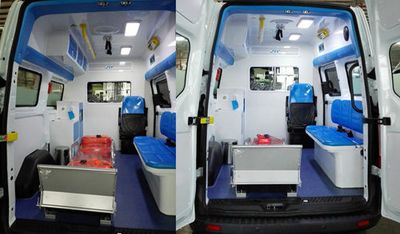 Jiangling Quanshun brand automobiles JX5046XJHMJ ambulance