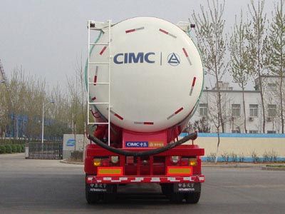 Lingyu  CLY9402GFL Powder material transportation semi-trailer