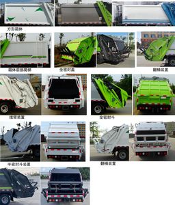 Chusheng  CSC5075ZYS6 Compressed garbage truck