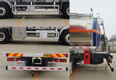 Chusheng  CSC5326GRYLZK6 Aluminum alloy flammable liquid tank transport vehicle