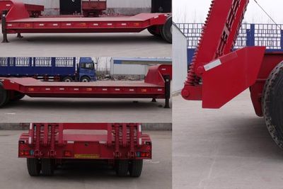 Chengshida Automobile SCD9400TDP Low flatbed transport semi-trailer