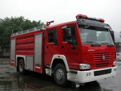 Chuanxiao brand automobiles SXF5190GXFPM70HW Foam fire truck