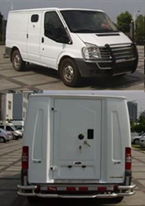 Jiangling Quanshun brand automobiles JX5038XYCMA Bulletproof cash transport vehicle