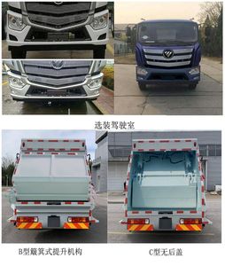 Chiyuan  BSP5140ZYS Compressed garbage truck