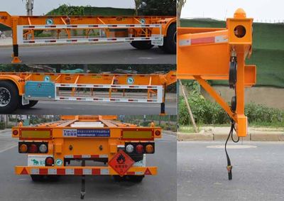 Tianjun Dejin brand automobiles TJV9403TWYJ Transport semi-trailer of dangerous goods tank frame