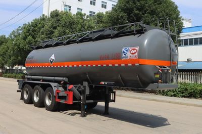 Zhongqi Liwei brand automobiles HLW9406GFWA Tank transport semi-trailer for corrosive substances