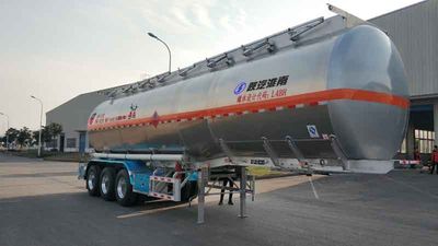 Shaanxi Automobile SHN9400GRYP480 Aluminum alloy flammable liquid tank transport semi-trailer