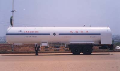 Wufeng  JXY9371GDY Low temperature liquid transport semi-trailer