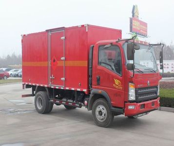 Haowo  ZZ5047XRQF341CE145 Flammable gas box transport vehicle