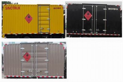 Haowo  ZZ5047XRQF341CE145 Flammable gas box transport vehicle