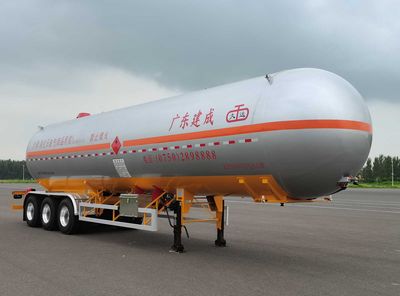 Jiuyuan  KP9406GYQSG Semi trailer for liquefied gas transportation