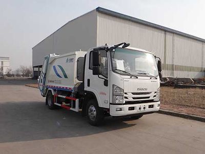 Qingzhuan  QDZ5080ZYSLWF Compressed garbage truck