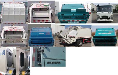 Qingzhuan  QDZ5080ZYSLWF Compressed garbage truck