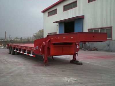 Sanshan  HSB9400TDP Low flatbed semi-trailer