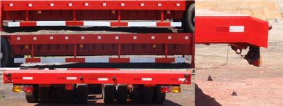 Sanshan  HSB9400TDP Low flatbed semi-trailer