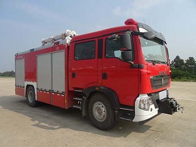 Chuanxiao brand automobiles SXF5181GXFAP60 Compressed air foam fire truck