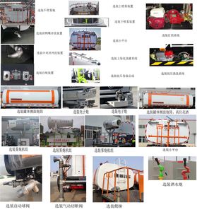 Xiangxinding brand automobiles XDV5160GPSBJ6 watering lorry 