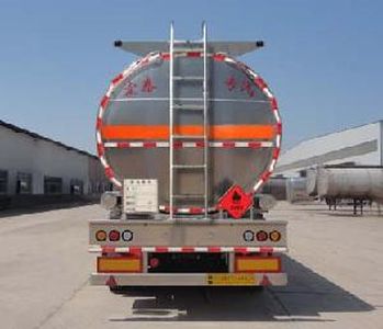 Zhengkang Hongtai brand automobiles HHT9404GYYA Aluminum alloy oil transport semi-trailer