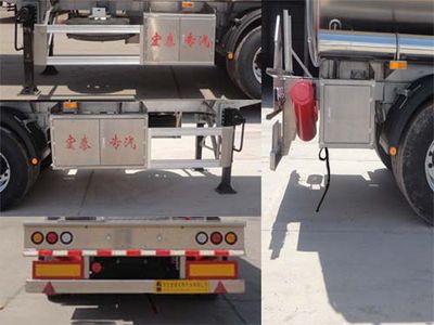 Zhengkang Hongtai brand automobiles HHT9404GYYA Aluminum alloy oil transport semi-trailer