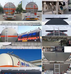 Changhua  HCH9407GRYDL Aluminum alloy flammable liquid tank transport semi-trailer