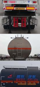 Changhua  HCH9407GRYDL Aluminum alloy flammable liquid tank transport semi-trailer