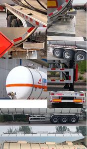 Changhua  HCH9407GRYDL Aluminum alloy flammable liquid tank transport semi-trailer