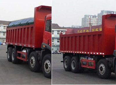 Jiefang Automobile CA3310P2K2L4T4NE5A80 Flat head liquefied natural gas dump truck