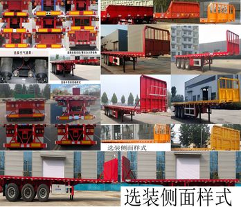 Xinwanrong brand automobiles CWR9401TPB Flat transport semi-trailer