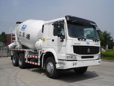 Huatong brand automobiles ZJY5256GJB Concrete mixing transport vehicle