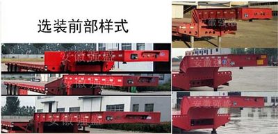 Dezhu  HDZ9402TDP Low flatbed semi-trailer