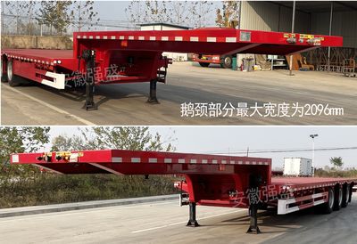 Dezhu  HDZ9402TDP Low flatbed semi-trailer