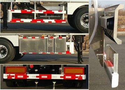 Yongqiang  YQ9401GRYCT2 Aluminum alloy flammable liquid tank transport semi-trailer